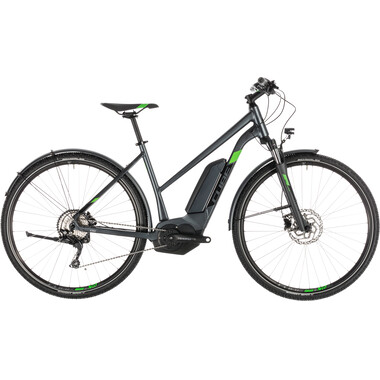 Bicicleta todocamino eléctrica CUBE CROSS HYBRID PRO 400 ALLROAD TRAPEZ Mujer Gris 2019 0